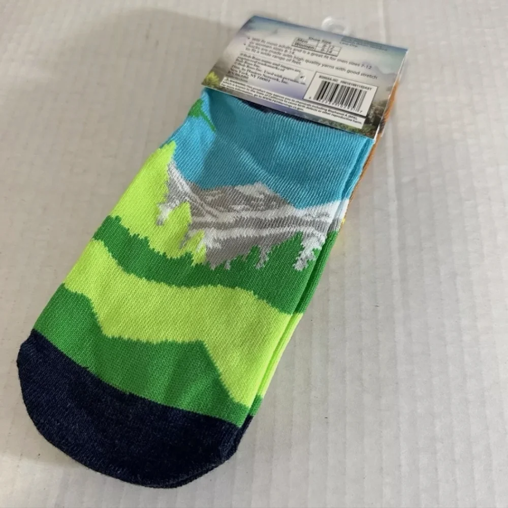 Bob Ross Low Cut Socks 2 Pack Unisex Men’s Size 8-12 Joy Of Painting